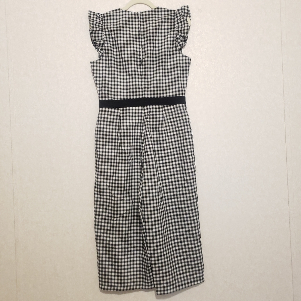 NEW BCBG PLAID JUMPSUIT...SIZE:10 - Picture 4 of 15